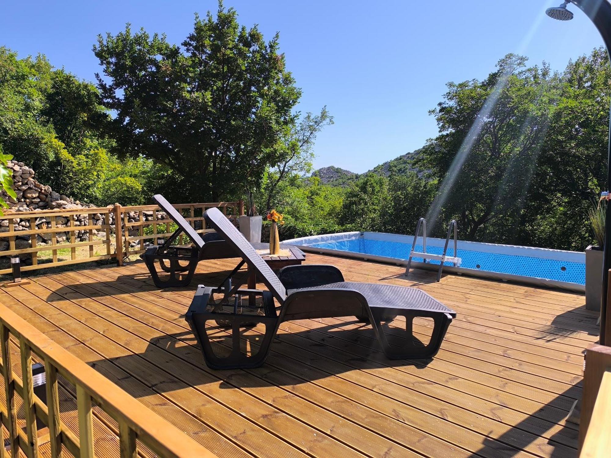 Holiday Home Lucija "" Private House With Pool "" ヤブラナツ エクステリア 写真