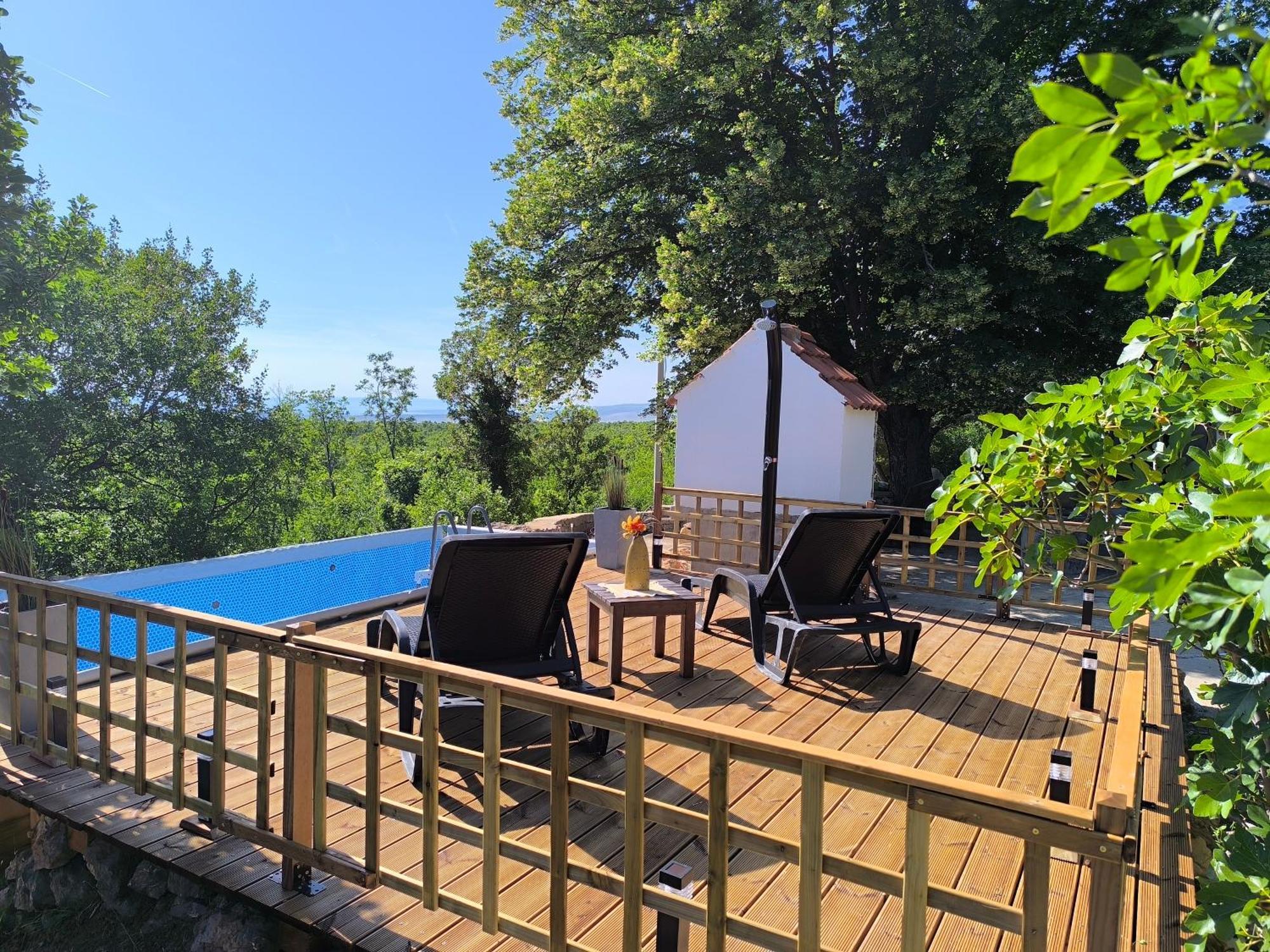 Holiday Home Lucija "" Private House With Pool "" ヤブラナツ エクステリア 写真